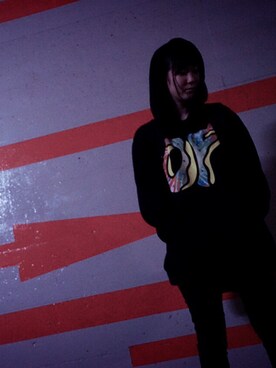 「ODD FUTURE（オッドフューチャー）のアイテム」を使った、ハンちゃんさん（レディース・157cm）の冬コーディネート