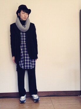 「Ann DEMEULEMEESTER（アンドゥムルメステール）のアイテム（テーラードジャケット）」を使った、あじぽんさん（メンズ・174cm）の秋コーディネート