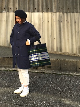 「タータンチェック」｜ユリーさん（レディース・154cm）の秋コーディネート