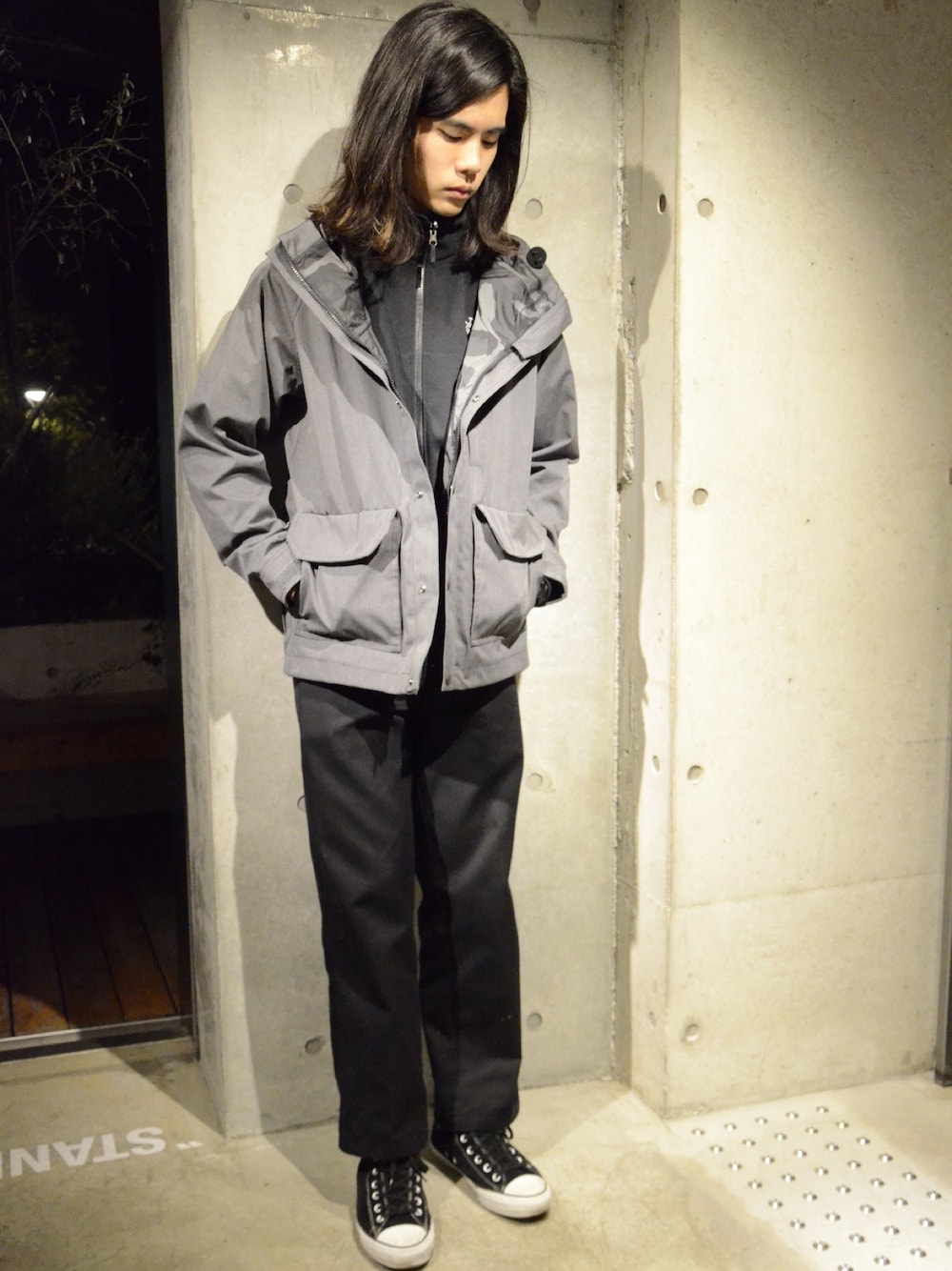 「THE NORTH FACE、TNF STANDARD、THE NORTH FACE STANDARD、春、グレー、ジャケット」｜「THE NORTH FACEのアイテム（マウンテンパーカー、グレー系）」を使った、TNFSTDFUTAKOTAMAGAWAさん（メンズ・176cm）の冬コーディネートの1枚目の写真