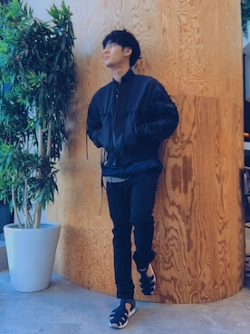 「JOHN LAWRENCE SULLIVAN」｜「アイテム（ミリタリージャケット）」を使った、kaneta®さん（メンズ・175cm）の春コーディネート