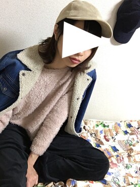 「FREE'S MART（フリーズマート）のアイテム（デニムジャケット）」を使った、üさん（レディース・168cm）の秋コーディネート