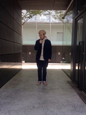 「APOLIS（アポリス）のアイテム」を使った、SUSUMUさん（メンズ・165cm）の秋コーディネート