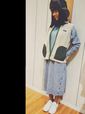 「アイテム（その他アウター）」を使った、megumi.Tさん（レディース・165cm）の秋コーディネート