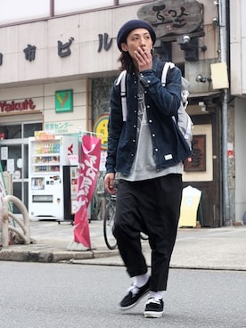 「macromauro（マクロマウロ）のアイテム」を使った、DaisukeWakamoriさん（メンズ・181cm）の春コーディネート