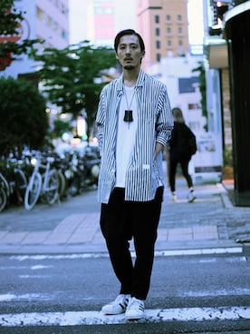 「Hender Scheme（エンダースキーマ）のアイテム（アクセサリー）」を使った、DaisukeWakamoriさん（メンズ・181cm）の夏コーディネート