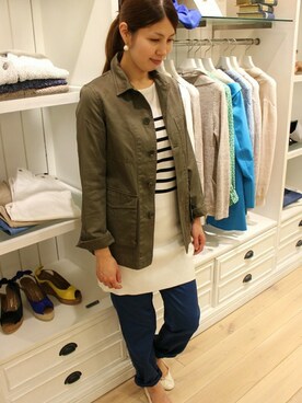 イエナ池袋　スタッフ1さん（レディース・163cm）の春コーディネート