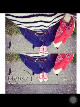 「マムジーンズ」｜ハルさん（レディース・155cm）の春コーディネート