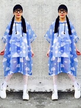 「UNBILICAL（エンブレム）のアイテム」を使った、Joyceさん（レディース・165cm）の春コーディネート