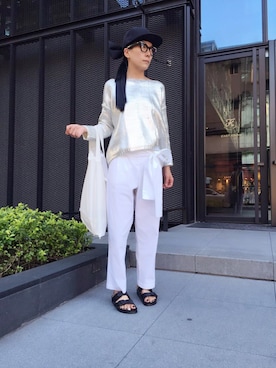 「benoit missolinのアイテム」を使った、Joyceさん（レディース・165cm）の春コーディネート