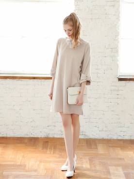 「アースカラー」｜「アイテム（ワンピース/ドレス）」を使った、GRLグレイル_OFFICIALさん（レディース・168cm）の春コーディネート