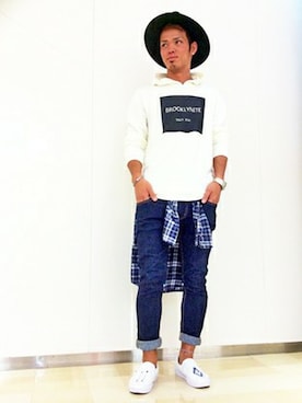 「hat」｜ryoumaさん（メンズ・170cm）の冬コーディネート