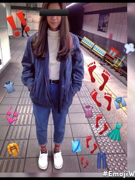 「BUZZ」｜🐘恆🐼⋈ さん（レディース・165cm）の冬コーディネート