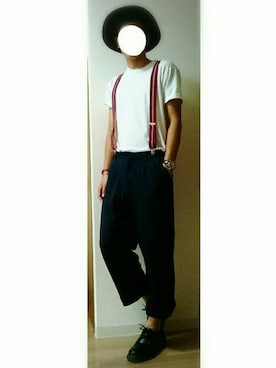 「アイテム（バングル/リストバンド）」を使った、けんさん（メンズ・180cm・20代）の秋コーディネート
