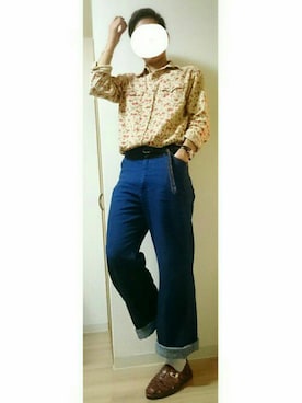 「アイテム（バングル/リストバンド）」を使った、けんさん（メンズ・180cm・20代）の秋コーディネート