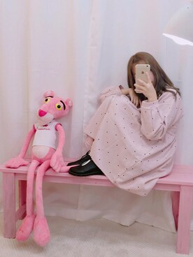 「OLDMICKEY （オールドミッキー）のアイテム（ワンピース/ドレス）」を使った、oldmickey_jpさん（レディース・162cm）の冬コーディネート