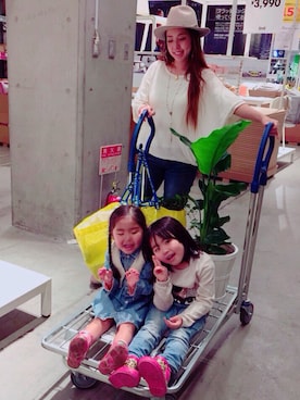 「Guess（ゲス）のアイテム（ワンピース/ドレス）」を使った、LOVEさん（レディース・158cm）の春コーディネート