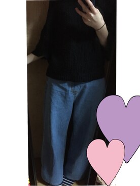 「LUC DNM （ラックデニム）のアイテム」を使った、ゆりっぺ：）さん（レディース・151cm）の冬コーディネート