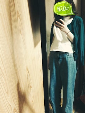 「LUC DNM （ラックデニム）のアイテム」を使った、ゆりっぺ：）さん（レディース・151cm）の夏コーディネート