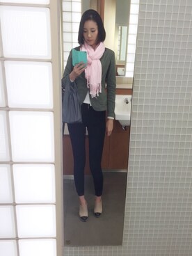 「アイテム（ブーティ）」を使った、まつゆきさん（レディース・172cm・30代）の春コーディネート