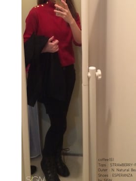 「NATURAL BEAUTY BASIC（ナチュラルビューティーベーシック）のアイテム（ピーコート）」を使った、Coffee151さん（レディース・151cm）の春コーディネート