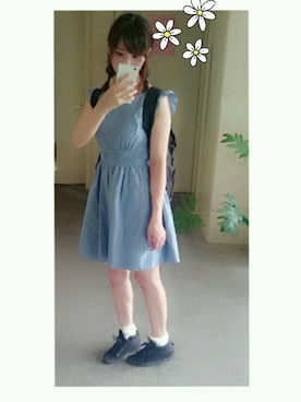 「フィット&フレア」｜hitomilkさん（レディース・155cm）の夏コーディネート