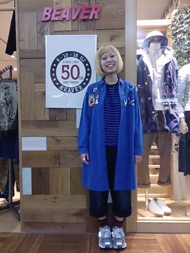 「アイテム（シャツワンピース）」を使った、まるやま、まさん（レディース・150cm・20代）の冬コーディネート