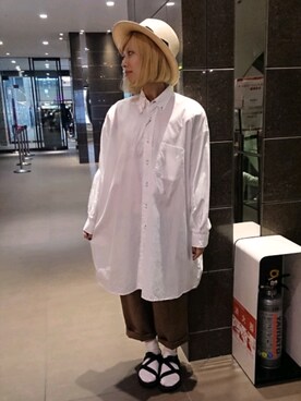 「サンダルソックス」｜まるやま、まさん（レディース・150cm）の夏コーディネート