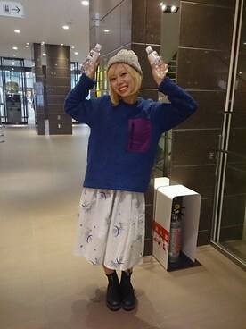「WILD THINGS（ワイルドシングス）のアイテム（スウェット）」を使った、まるやま、まさん（レディース・150cm）の秋コーディネート