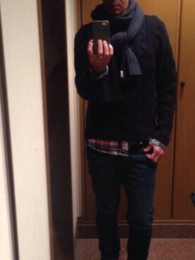 「Abercrombie&Fitch（アバークロンビーアンドフィッチ）のアイテム」を使った、cullinanさん（メンズ・174cm）の冬コーディネート
