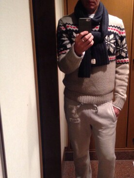 「Abercrombie&Fitch（アバークロンビーアンドフィッチ）のアイテム」を使った、cullinanさん（メンズ・174cm）の冬コーディネート