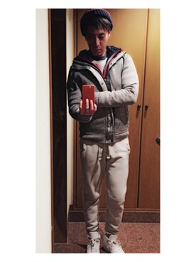 「フード」｜cullinanさん（メンズ・174cm）の冬コーディネート