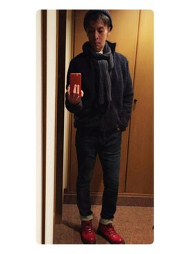 「Abercrombie&Fitch（アバークロンビーアンドフィッチ）のアイテム（その他アウター）」を使った、cullinanさん（メンズ・174cm）の冬コーディネート