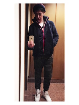 「Abercrombie&Fitch（アバークロンビーアンドフィッチ）のアイテム（その他アウター）」を使った、cullinanさん（メンズ・174cm）の冬コーディネート