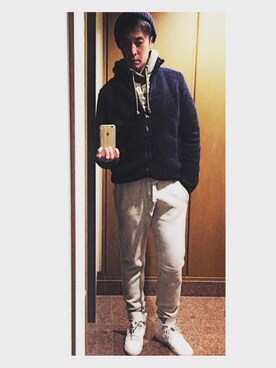 「Abercrombie&Fitch（アバークロンビーアンドフィッチ）のアイテム（その他アウター）」を使った、cullinanさん（メンズ・174cm）の冬コーディネート