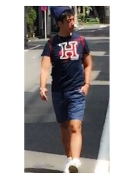 「Marc by Marc Jacobs（マークバイマークジェイコブス）のアイテム（バックパック/リュック）」を使った、cullinanさん（メンズ・174cm）の夏コーディネート