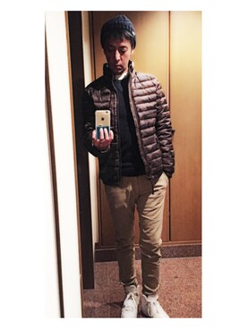 「Abercrombie&Fitch（アバークロンビーアンドフィッチ）のアイテム（スウェット）」を使った、cullinanさん（メンズ・174cm）の秋コーディネート