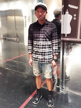 「cabal（カバル）のアイテム」を使った、阿倫さん（メンズ・175cm）の秋コーディネート