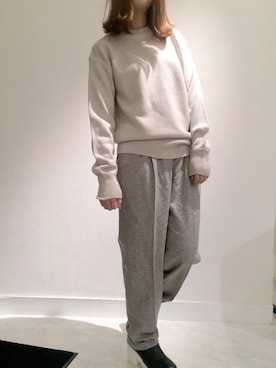 「ホワイトソール」｜セルピコさん（レディース・157cm）の冬コーディネート