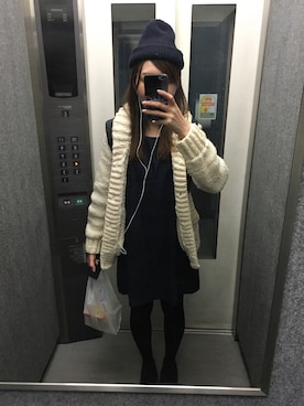 「Another Edition」｜「アイテム（ニットキャップ/ビーニー）」を使った、みんとさん（レディース・158cm）の秋コーディネート