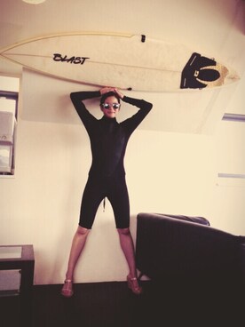 「grendha（グレンダ）のアイテム」を使った、海弘さん（レディース・156cm）の秋コーディネート