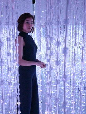 「タイト」｜「アイテム（つなぎ/オールインワン）」を使った、海弘さん（レディース・156cm）の夏コーディネート