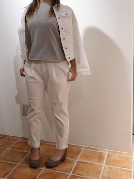 「GGD（ジージーディー）のアイテム」を使った、HVCみのお店さん（レディース・156cm）の春コーディネート