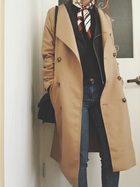 y♥︎さん（レディース・154cm）の冬コーディネート