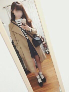 y♥︎さん（レディース・154cm）の冬コーディネート