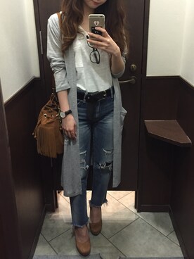 y♥︎さん（レディース・154cm）の春コーディネート