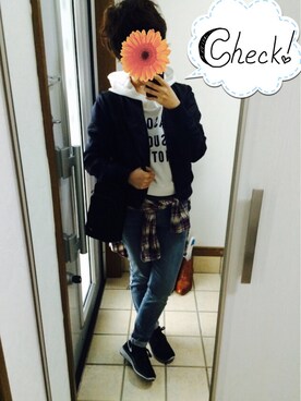 「NIKE(ナイキ)のアイテム(ショルダーバッグ)」を使った、KK...さん(レディース・157cm)の春コーディネート