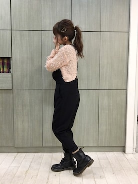 「ピンクニット」｜いく♡さん（レディース・153cm）の冬コーディネート