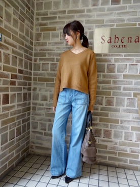 「sabena（サベナ）のアイテム」を使った、Sabenaさん（レディース・162cm）の冬コーディネート