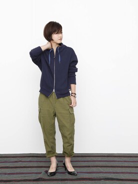 「sabena（サベナ）のアイテム」を使った、Sabenaさん（レディース・162cm）の冬コーディネート